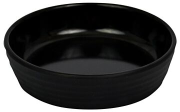 Ripple lage melamine schaal 140 .x35mm 280ml (35mm) Zwart