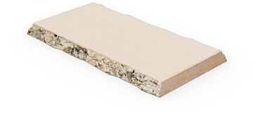 Wood Bark Melamine Platter (176x325x21mm) Cream