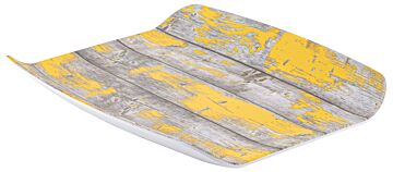 1-2 Size Rustic Tura Melamine Curved Tray (265x325x40mm) Yellow