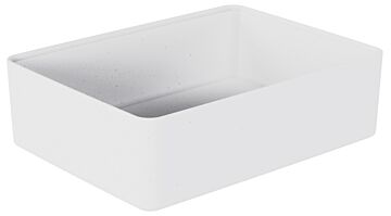 Kata Gespikkelde Melamine Crock 6700ml (260x345x100mm) Wit