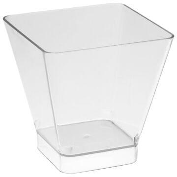 Kom vierkante stijl 20cl (70x70x67mm) Transparant