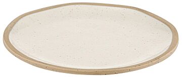 Marl Melamine Plate Cream