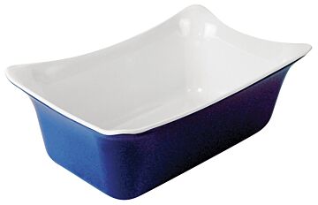 1-4 Size Melamine Fleur Crock w/SF 2L (265x162x100mm) Blue/White