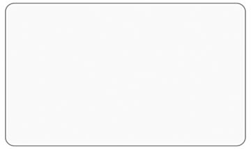 Blanco gelamineerde prijskaart (86x54mm) Wit