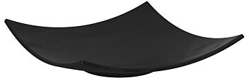 Pigment Melamine Square Curved Plate (225x225x51mm) Noir