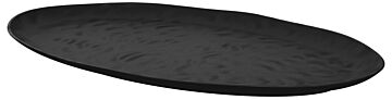 Pigment Melamine Oval Tray (530x325x30mm) Noir