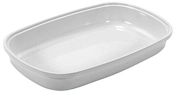 Tura Melamine Crock-Inzet 850ml (265x162x40mm) Wit