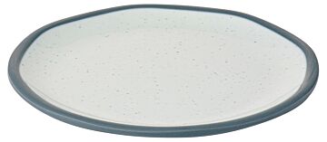 Marl Melamine Plate Steel Blue