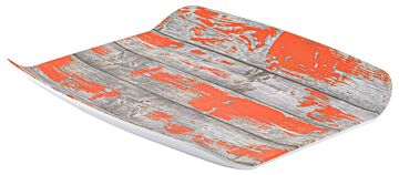 1-2 Size Rustic Tura Melamine Curved Tray (265x325x40mm) Orange