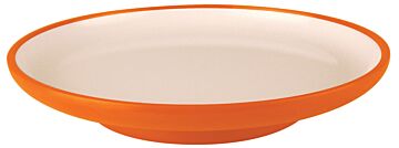 Melamine Sushi Plate (140x22mm) Orange/White
