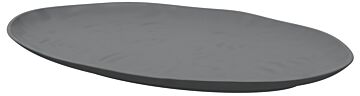 Pigment Melamine Oval Tray (420x280x30mm) Agate Grey
