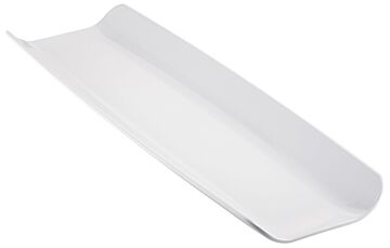 Melamine Curved 1-2 Gastro Tray with sf (530x162x40mm) White