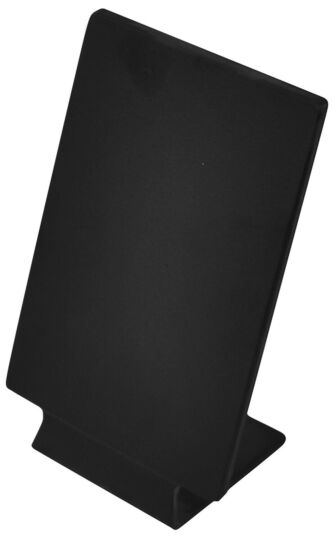 A6 Melamine Ticket Stand Matt Finish Black
