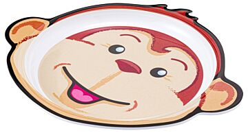 Melamine Junior Plate (295x277x22mm) Monkey