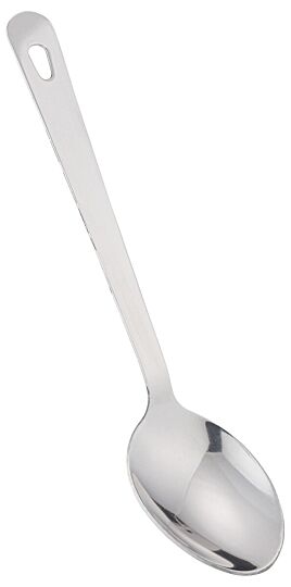 Stainless Steel Solid Spoon (300mm) Silver