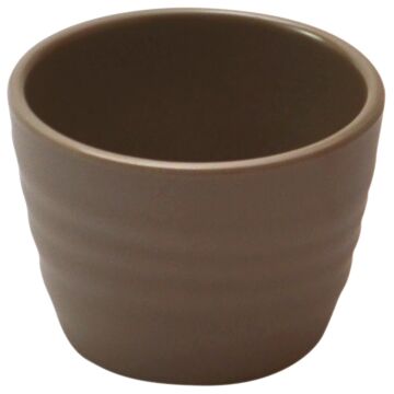 Melamine Rippled Ramekin 70 75ml (70mm) Stone