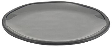 Marl Melamine Plate Charcoal Grey