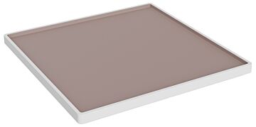 Trafalgar Melamine Klein Vierkant Bord (305x305x19mm) Wit en Taupe