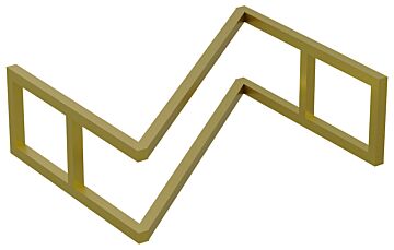 Z Stand Stainless Steel GN 1-2 Gold