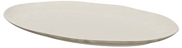 Pigment Melamine Oval Tray (420x280x30mm) Parchment