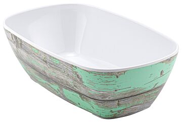GN 1-4 Tura Melamine Crock 1.5L (265x162x80mm) Rustiek petrol