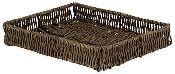 Poly Wicker Basket (325x265x50mm) Willow