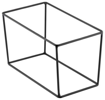 Rechthoekige buffetstandaard (306x166x200mm) Zwart