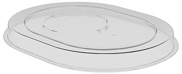 Hu SAN Oval Tray Lid to fit 73151 (12 Pack) Clear