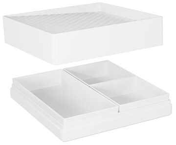 Kiru bentoset (With Inserts) (253x253x95mm) Wit