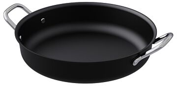 Ore RVS rond 1.96L (320x245x65mm) Zwart