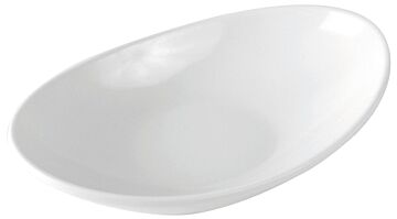 Melamine Reef Low Dish 120ml (137x82x33mm) White