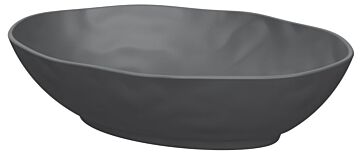 Pigment Melamine Oval Dish Agate Grey