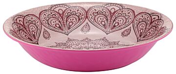 Mehndi Melamine Dish 3.5L (350x350x70mm) Pink