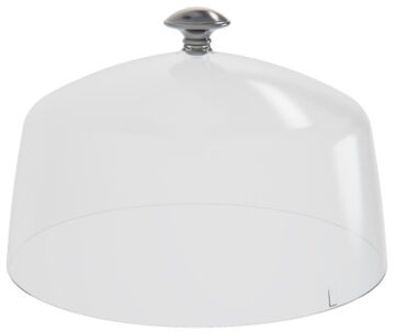 SAN Stolpdeksel met Metalen Handvat (270x180mm) Transparant