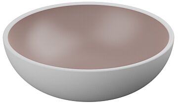 Trafalgar Melamine Dish 1.2L (210x210x70mm) White and Taupe