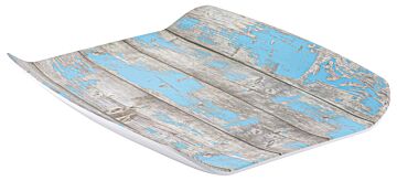 1-2 Size Rustic Tura Melamine Curved Tray (265x325x40mm) Blue