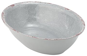 Oval Casablanca Melamine Dish 1.5L (210x280x70mm) Grey