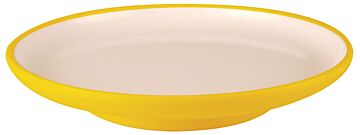 Melamine Sushi Plate (140x22mm) Yellow/White