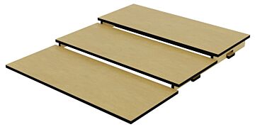 3-laags HPL-riser (650x795mm) Kito-brons effect