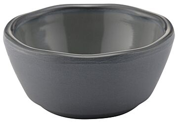 Marl Melamine Ramekin 65ml (75x75x35mm) Charcoal Grey