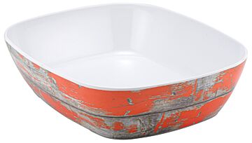 1-2 Size Tura Melamine Crock 3.5L (265x325x80mm) Rustic Orange