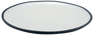 Marl Melamine Large Shallow Plate (280x280x26mm) Steel Blue