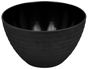 Melamine Ripple Large Pot 4.5L (250mm) Black