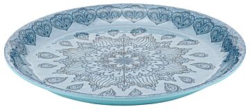 Mehndi Melamine Dish Blue
