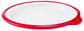 Omni Small Low Plate Rim 180ml (180x170x20mm) W/ Red