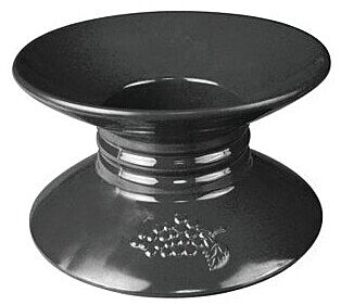 Melamine sokkelstandaard (Embossed) (170mm) Zwart