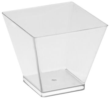 Kom vierkante stijl 6cl (48x48x44mm) Transparant