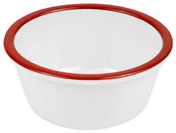 Enamelware Melamine Pot 52ml (90x40mm) Red