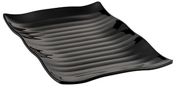 Melamine serveerschaal Wavy (390x285x40mm) Zwart