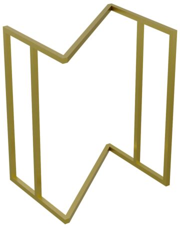 Z Stand Stainless Steel GN 1-2 (310x248x400mm) Gold